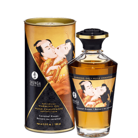 Shunga Massage Oil Aphrodisiac Warming Oil 100 ml (3.5 oz) - Caramel