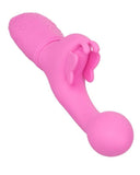 CalExotics Vibrator Butterfly Kiss Rechargeable Silicone Vibrator - Pink