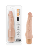Blush Novelties Vibrator Dr. Skin Vibe 4 Realistic 8 inch Vibrating Cock - Vanilla