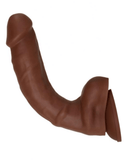 Evolved Novelties Dildo Real Supple Poseable 8.25 Inch Silicone Dildo - Chocolate