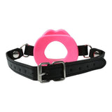 Sportsheets Ball Gag Sex and Mischief Silicone Lip Shaped Mouth Gag - Pink