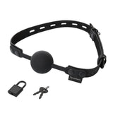 Sportsheets Ball Gag Sincerely Locking Lace Silicone Ball Gag