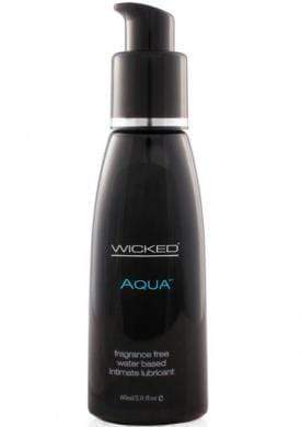 Wicked Sensual Care Lubricant 2 oz Wicked Aqua Fragrance Free Water Based Lubricant - Various Sizes