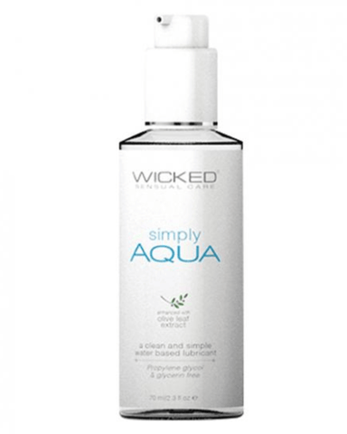 Wicked Lubes Lubricant Wicked Simply Aqua Water Based Lubricant 2.3 oz
