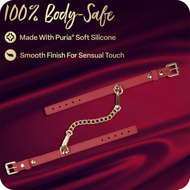 Temptasia Ardor - Silicone Wrist & Ankle Restraints - Red
