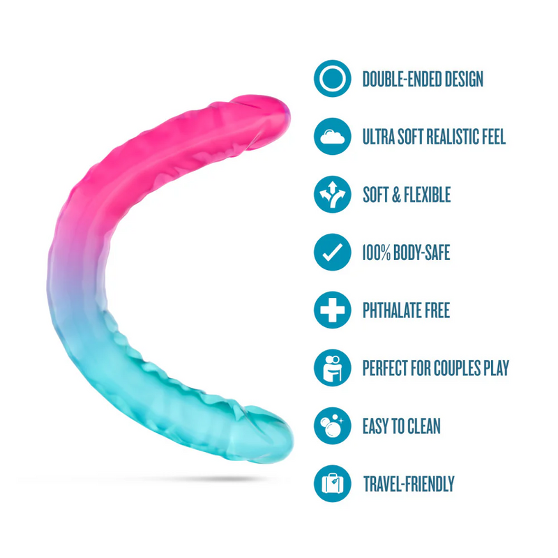 B Yours Candy Papi 17.75-Inch Double-Ended Dildo