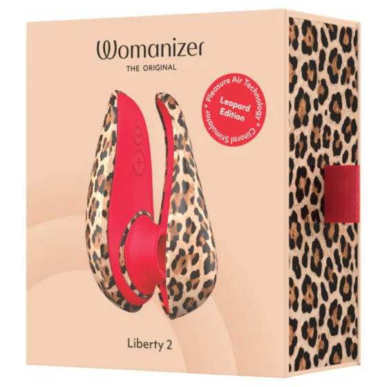 Womanizer Liberty 2 Leopard Pleasure Air Travel Sized Clitoral Stimulator