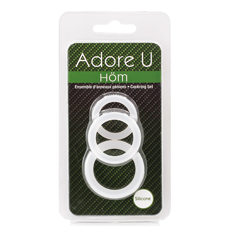 Adore U Höm - Cockring Set - Clear