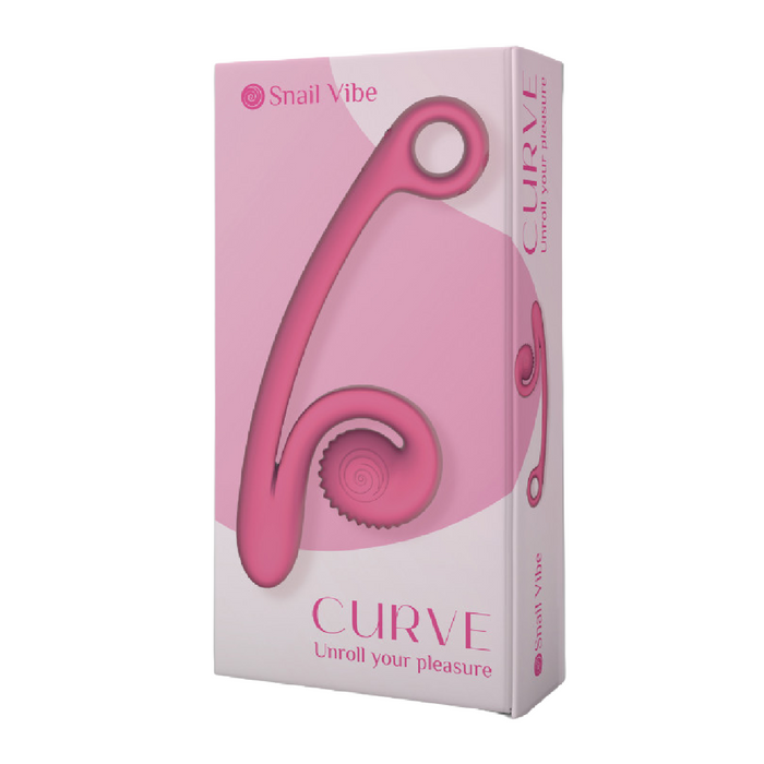 Snail Vibe Curve Ultra Powerful 2 Motor Dual Stimulating Vibrator - Pink