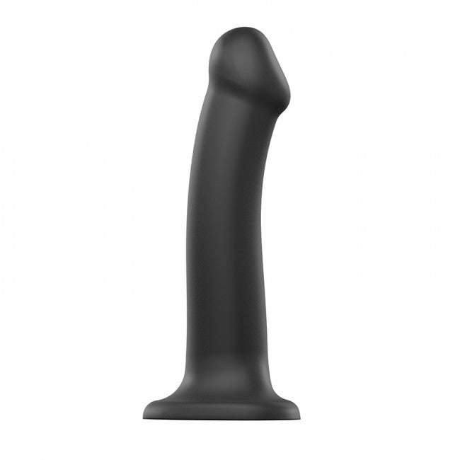 Strap-On-Me Semi-Realistic Large Silicone Dildo - Black