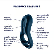 Satisfyer Epic Duo Vibrating App Controlled Cock Ring
