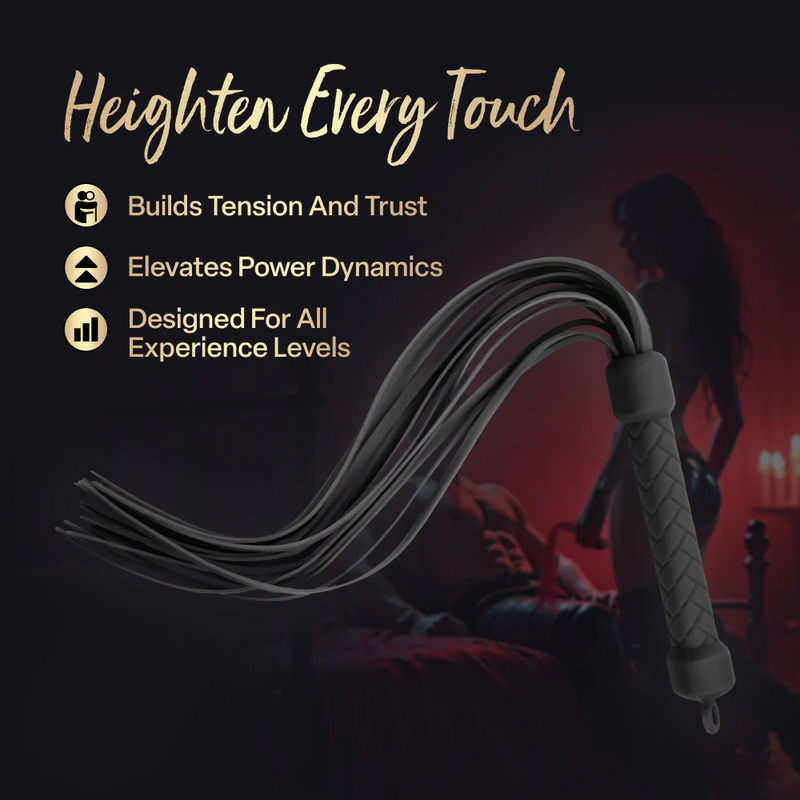 Temptasia Ardor - Silicone Flogger - Black
