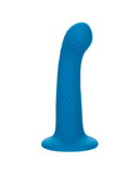 Wave Rider Ripple First Time G-Spot and Prostate Silicone Dildo by CalExotics, standing upright against a white background.
