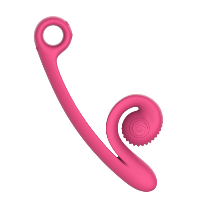 Snail Vibe Curve Ultra Powerful 2 Motor Dual Stimulating Vibrator - Pink