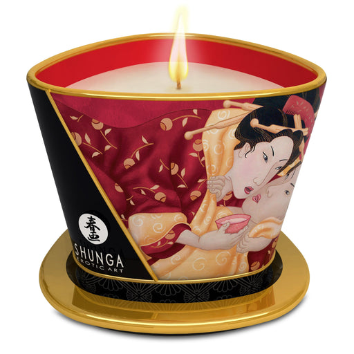 Caress by Candlelight Sparkling Strawberry Wine Massage Candle