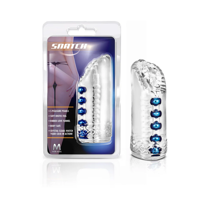 M for Men Sexy Snatch Pussy Masturbator - Clear