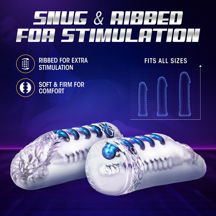 M for Men Sexy Snatch Pussy Masturbator - Clear