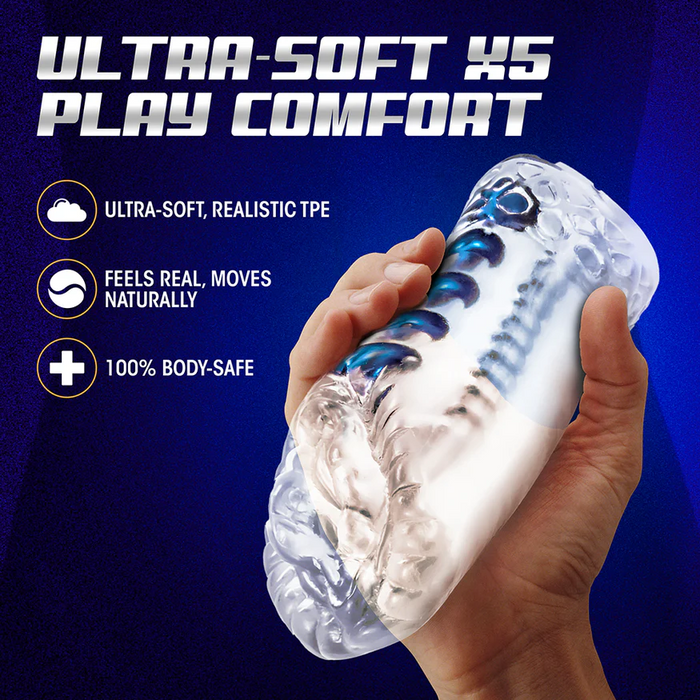 M for Men Sexy Snatch Pussy Masturbator - Clear