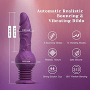 Drill Me Thrusting Vibrating Silicone Dildo by Tracy's Dog