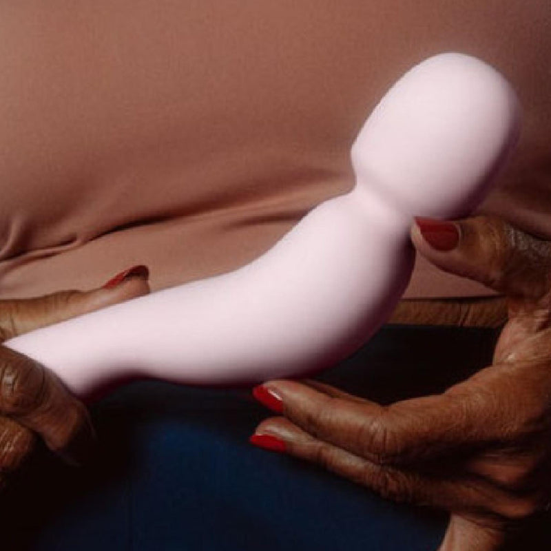 Dame Com Ergonomic Waterproof Wand Vibrator - Quartz