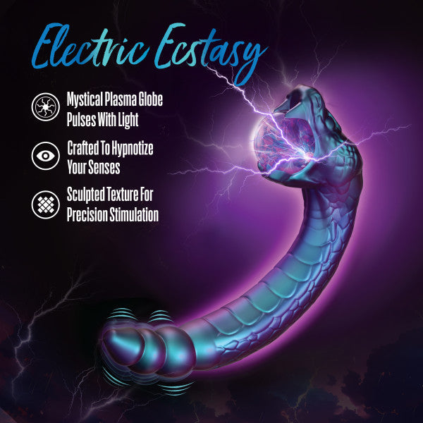 Rattle Snake Double Ended Glowing Plasma Globe Vibrator (Damaged Box)