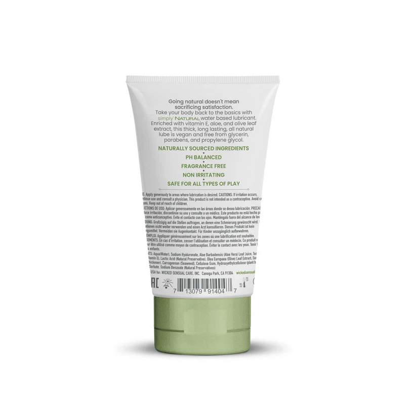 Wicked Simply Natural Water Based Lubricant