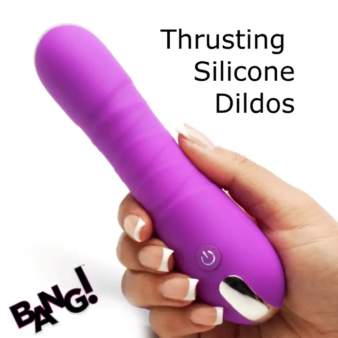 Bang! Thrusting Silicone Vibrating Dildo