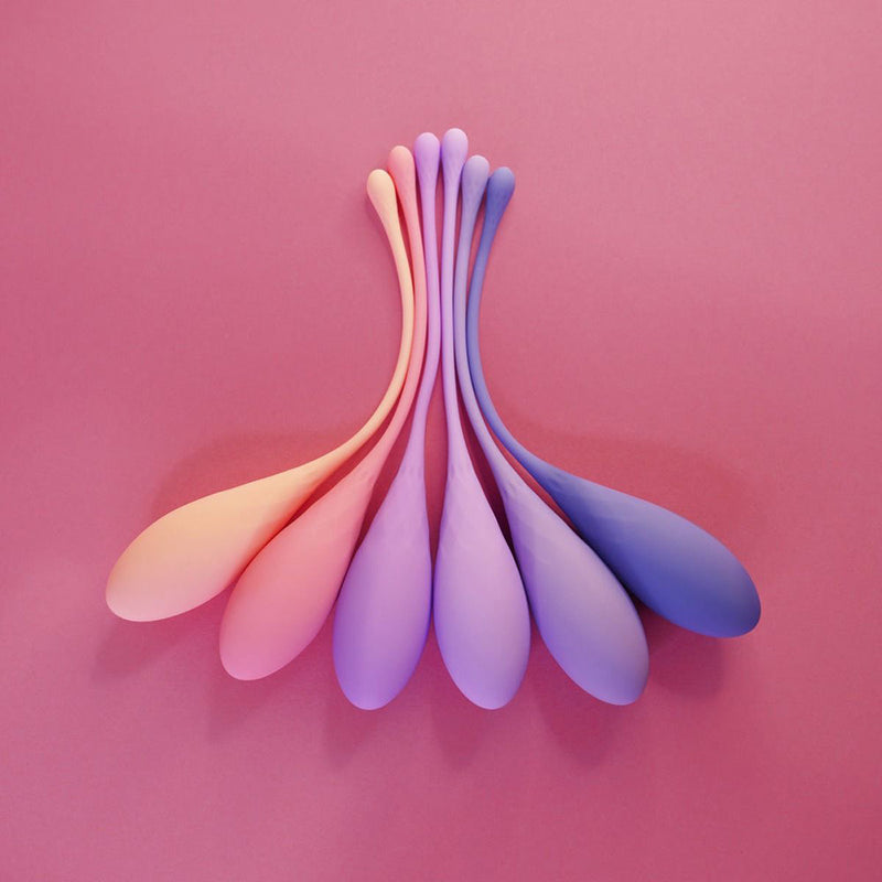 Deluxe Silicone Kegel Exercise Set 6 Weights