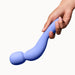Dame Com Ergonomic Waterproof Wand Vibrator - Periwinkle