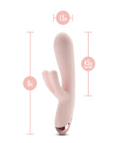 Elora Dual Motor Rabbit Vibrator with Double Teasers - Pale Pink