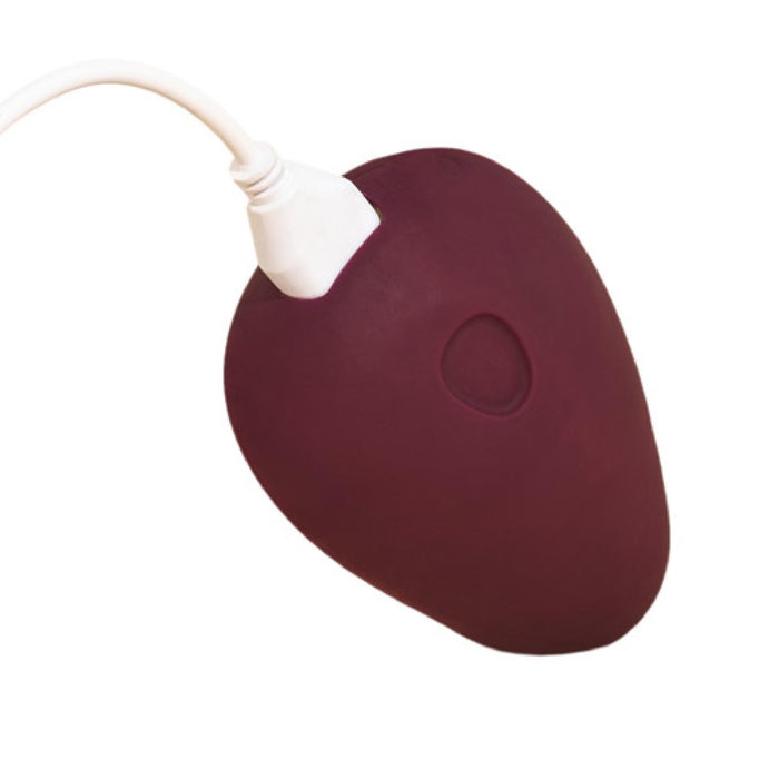 Dame Pom Hand Held Flexible Silicone Vibrator - Plum