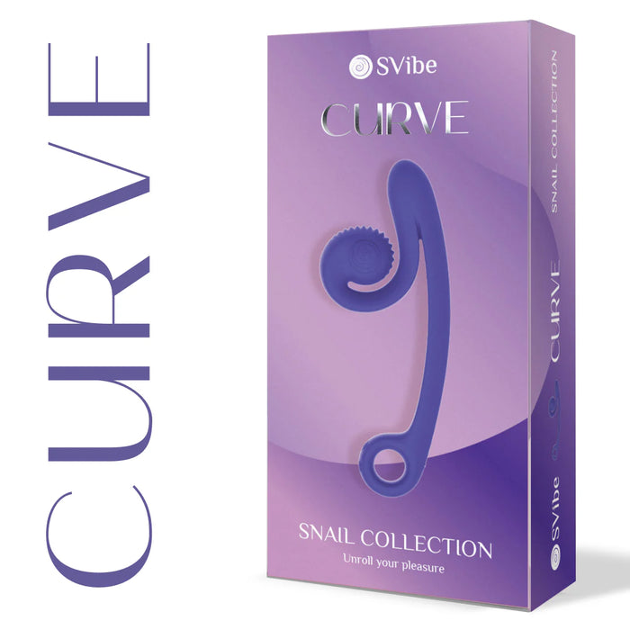 Snail Vibe Curve Ultra Powerful 2 Motor Dual Stimulating Vibrator - Purple