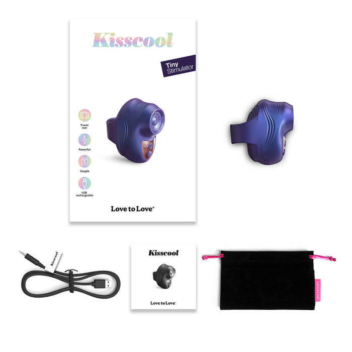 Kisscool Powerful Mini Clit Taper with Finger Ring