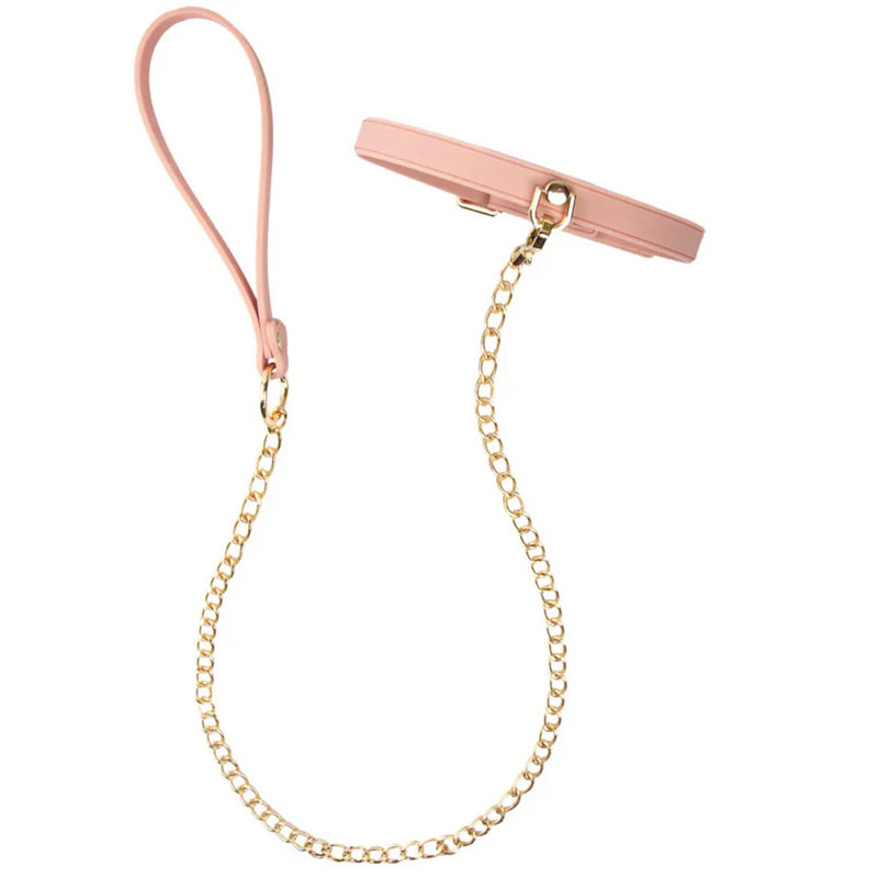 Temptasia Ardor - Silicone Collar & Leash - Pink