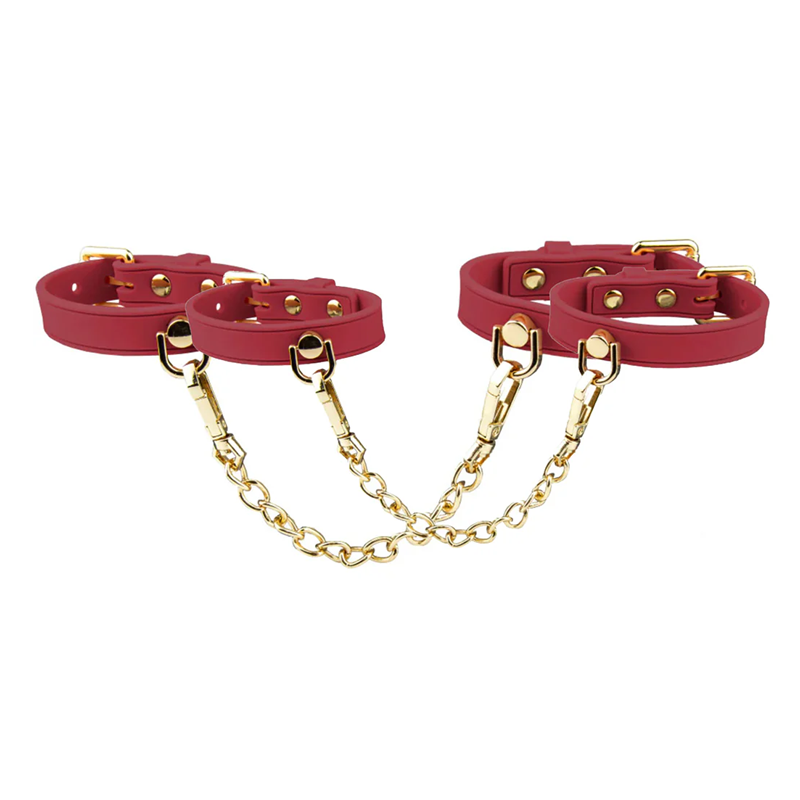 Temptasia Ardor - Silicone Wrist & Ankle Restraints - Red
