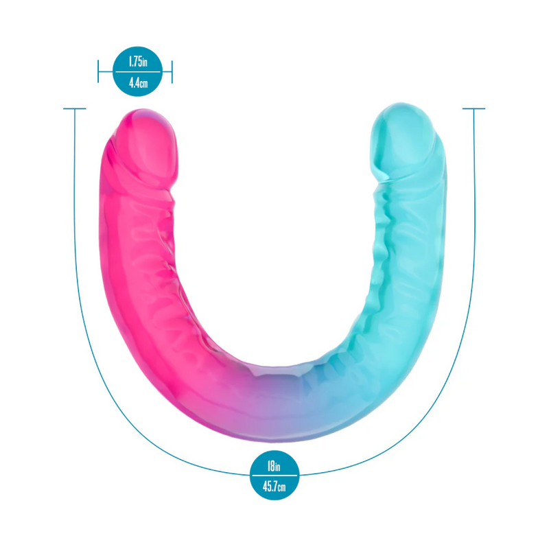 B Yours Candy Papi 17.75-Inch Double-Ended Dildo