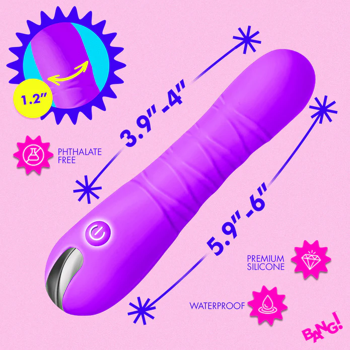 Bang! Thrusting Silicone Vibrating Dildo