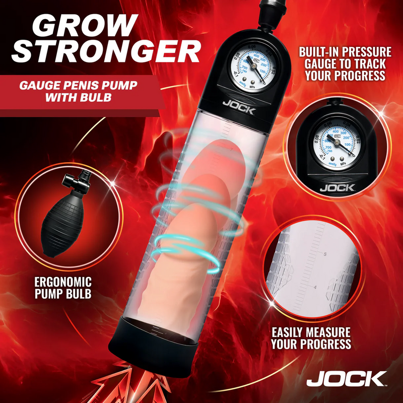 Advanced Penis Pump with Pressure Gauge