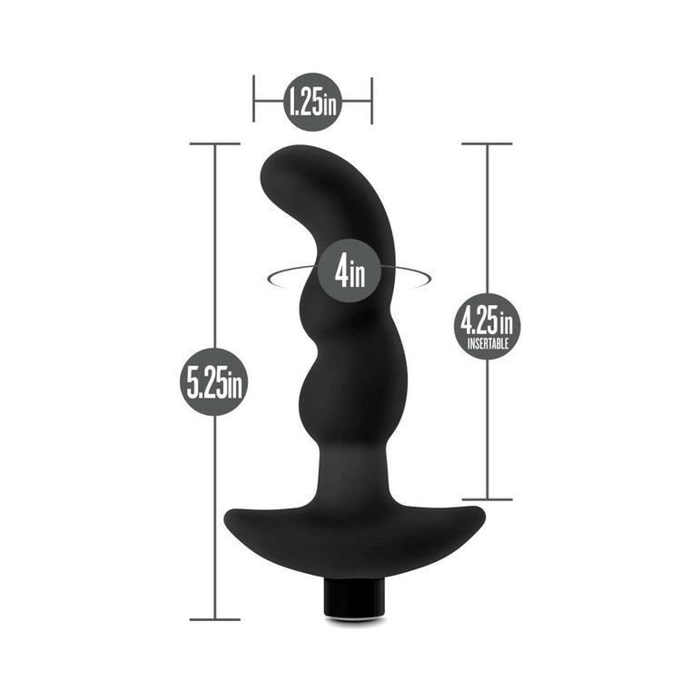 Anal Adventures Tall Silicone Vibrating Prostate Massager