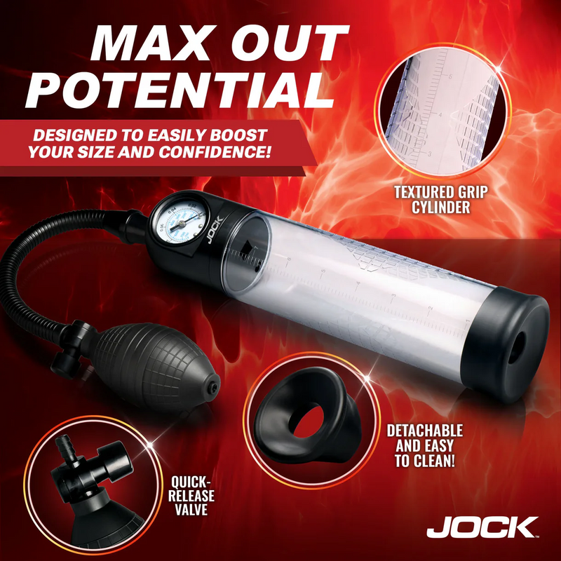 Advanced Penis Pump with Pressure Gauge