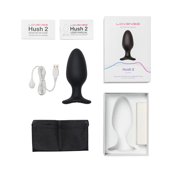 Lovense Hush 2 Large App-Controlled Vibrating Butt Plug