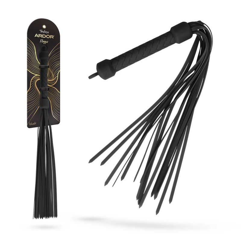 Temptasia Ardor - Silicone Flogger - Black