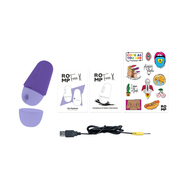 Romp Free X Beginner's Pleasure Air Clitoral Stimulator with Lid