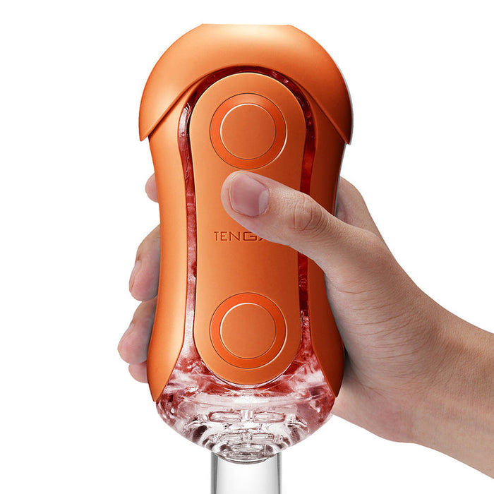 Tenga Flip Orb Adjustable Masturbator - Sunset Orange