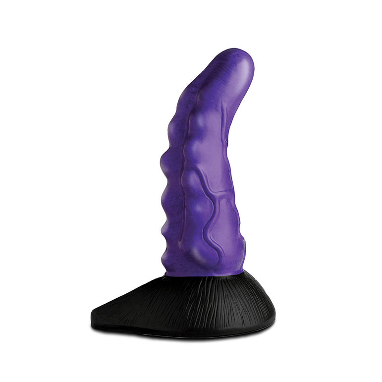 Orion Invader Veiny Space Alien Metallic Purple Silicone Dildo