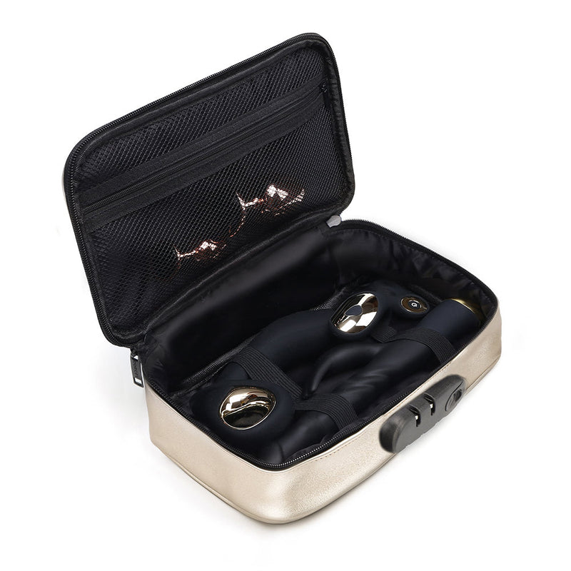 Dorcel Lockable Discreet Storage Box - Gold