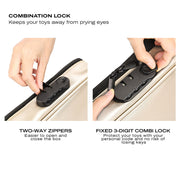 Dorcel Lockable Discreet Storage Box - Gold