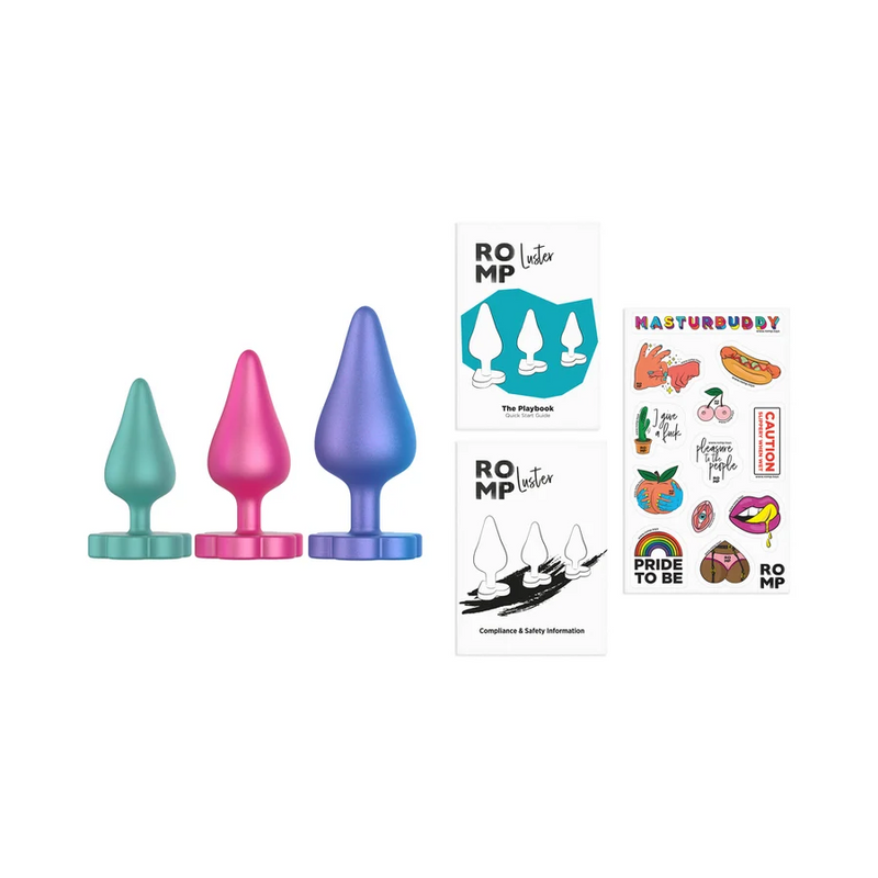 Romp Luster Set of 3 Graduated Butt Plugs