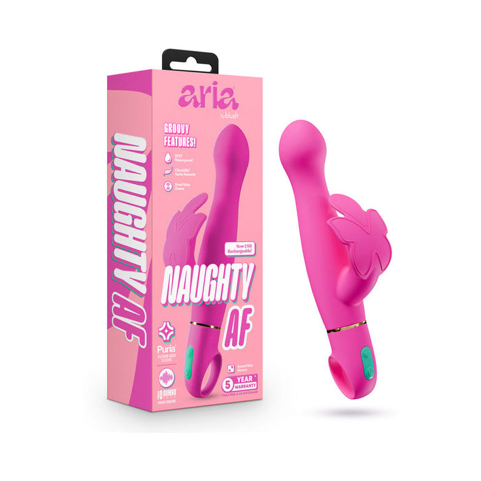 Naughty AF Rechargeable Waterproof Rabbit Vibrator