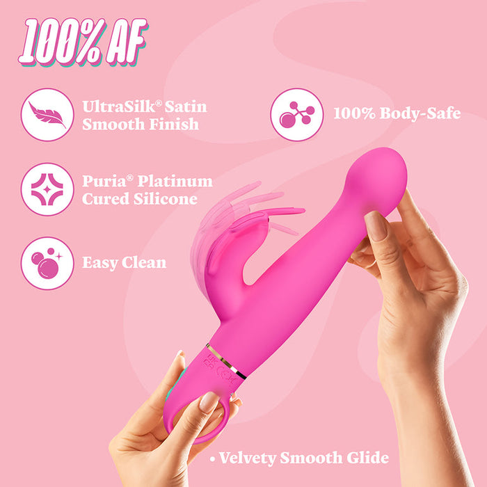 Naughty AF Rechargeable Waterproof Rabbit Vibrator